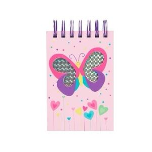 Colorful Butterfly Spiral Journal - Pink and Purple